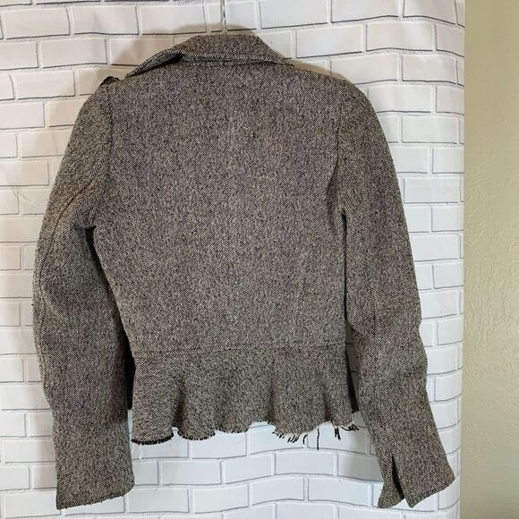 Banana Republic Tweed Raw Hem Peplum Jacke… - Picture 2 of 6